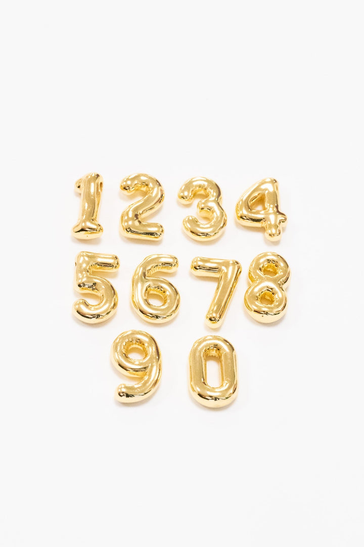 Number Charm Solid - Multiple Colors!