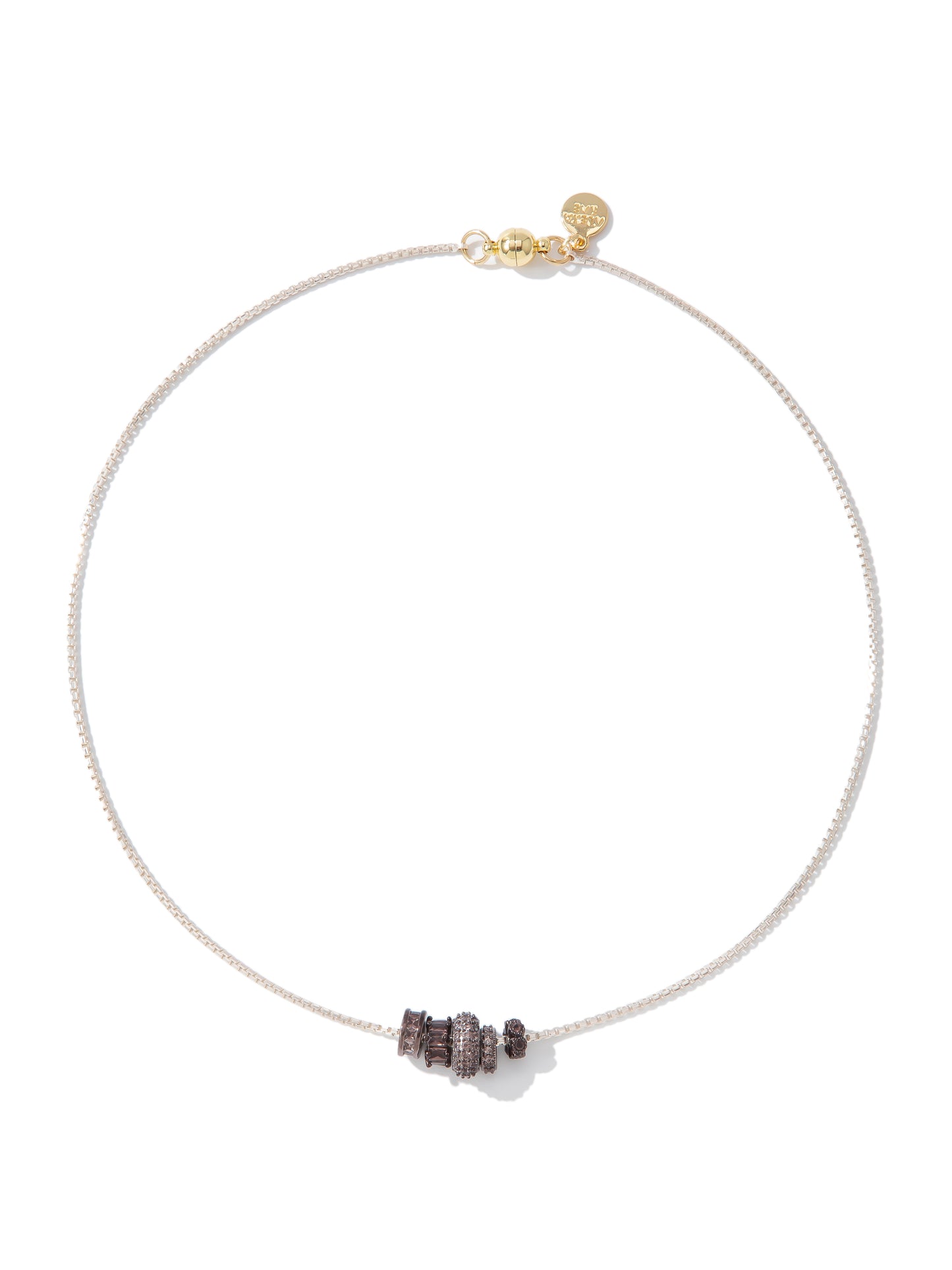 Thinking Out Loud Necklace - Metallic Whisper Hershey Kiss