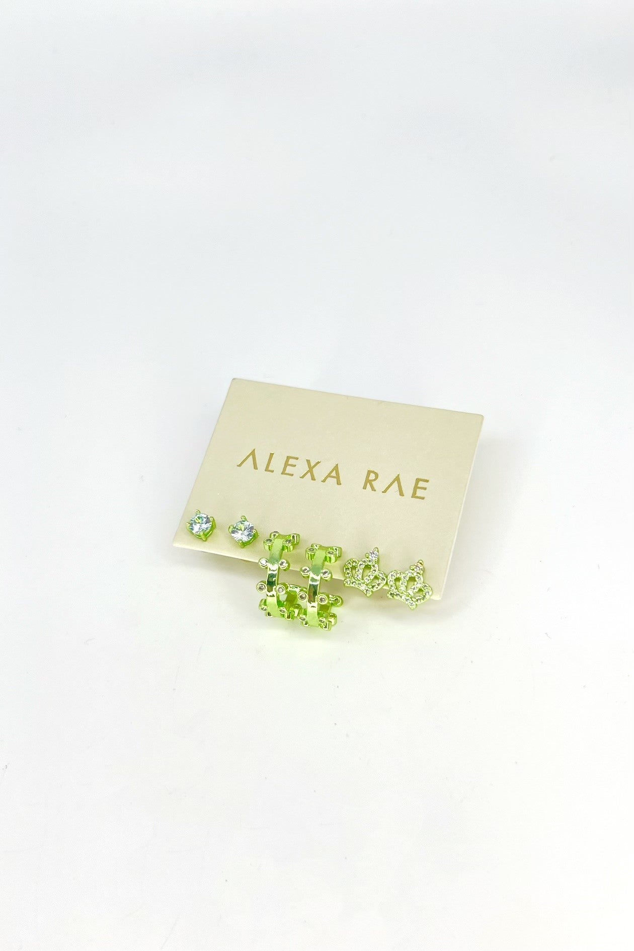 Crown Set Of 3 Earrings - 2 Colors!