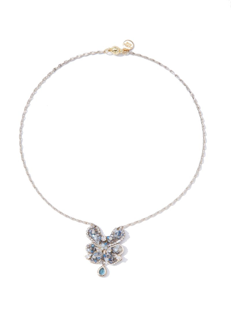 Blue Horizon Necklace - Linen Midnight