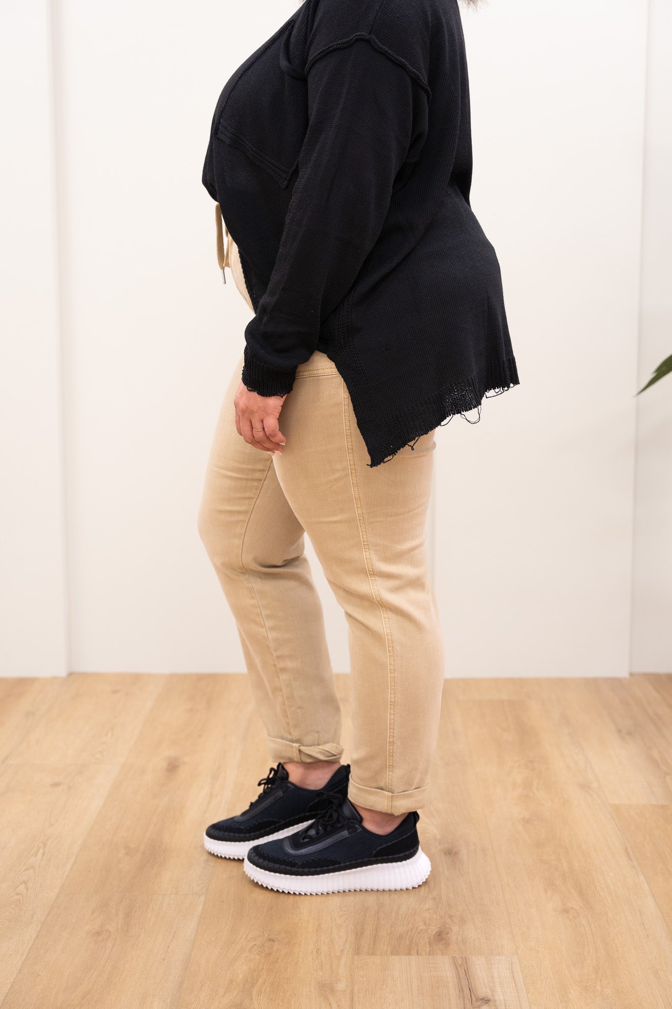 Judy Blue Icing On The Cake Garment Dyed Cuffed Joggers - Khaki