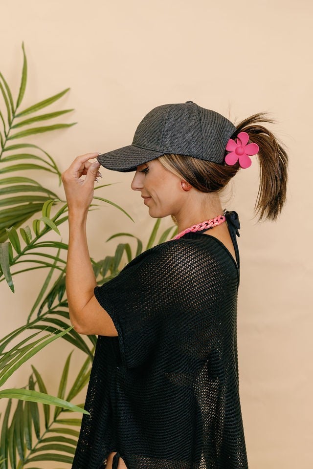 Summer Woven Straw Baseball Caps - 3 Colors!