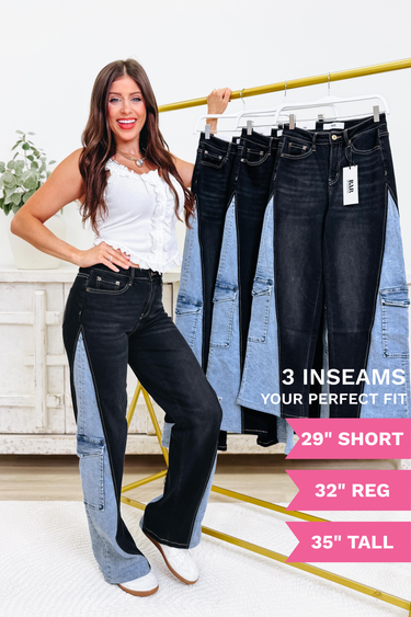 Double Take By Denim BAR - Wide Leg Jeans