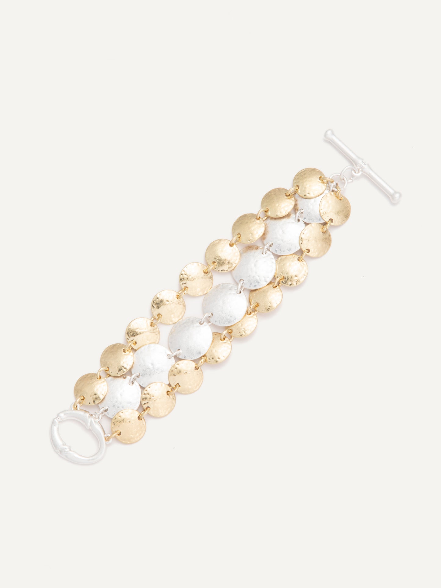 Wild Soul Bracelet - Gold Pearl White