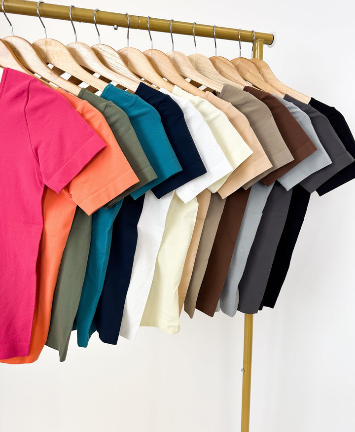 Like A Glove Reversible Short Sleeve Top - 19 Colors!