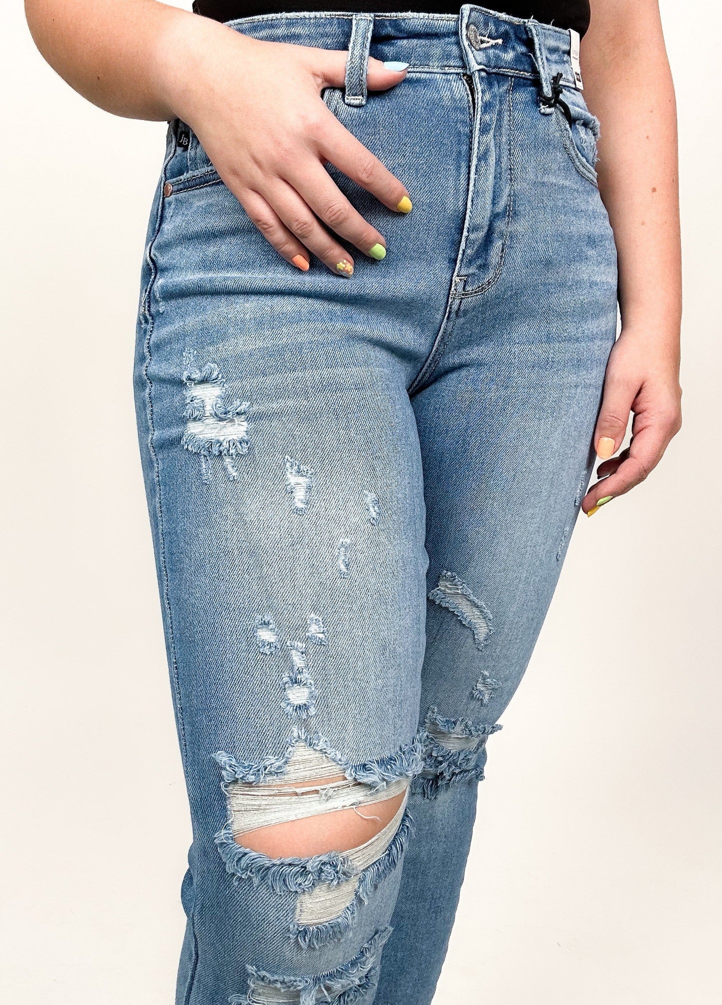 Judy Blue 90's Hi Rise Slim Straight Leg Jeans
