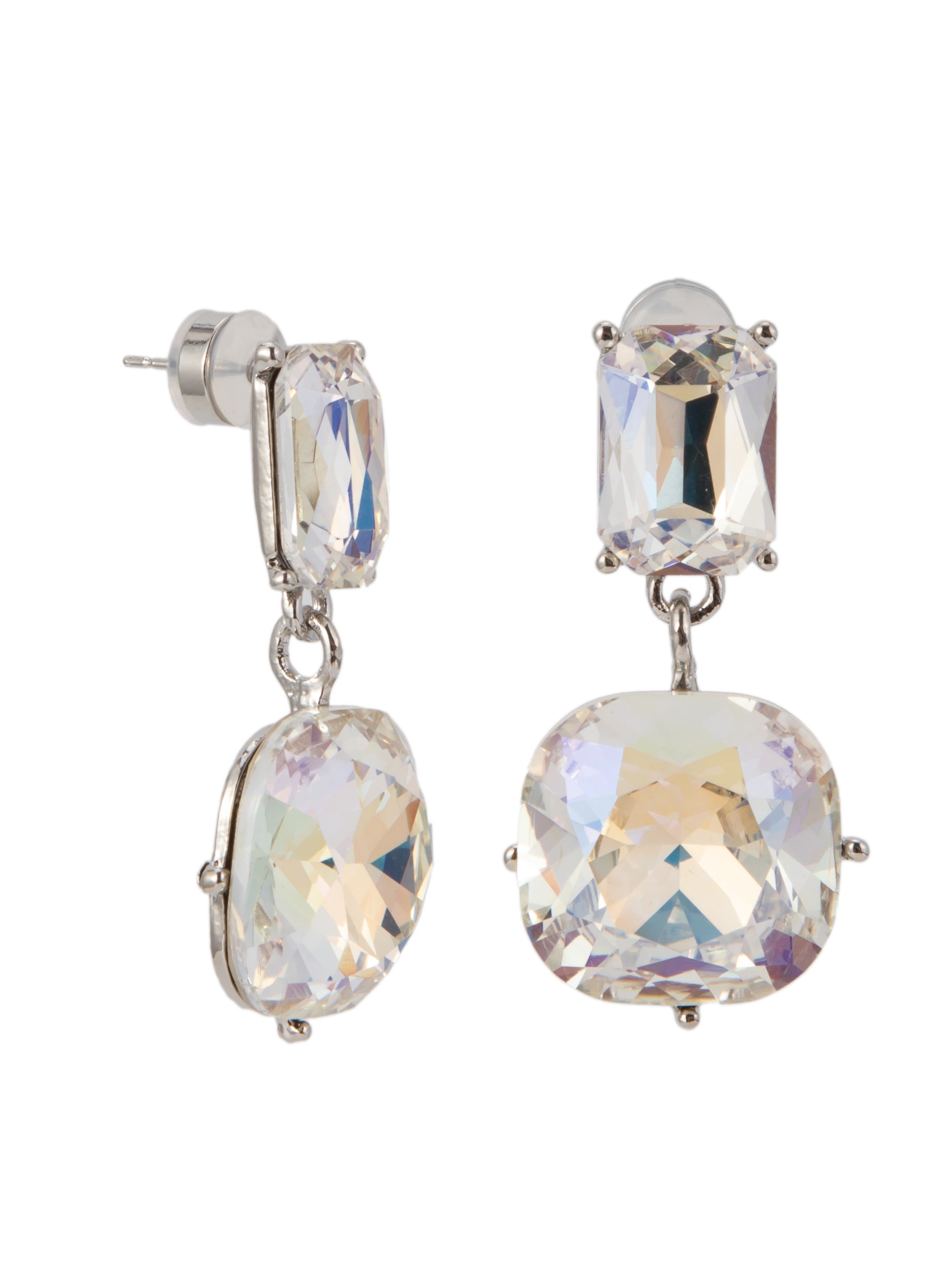 Zurich Earrings - Silver Clear AB