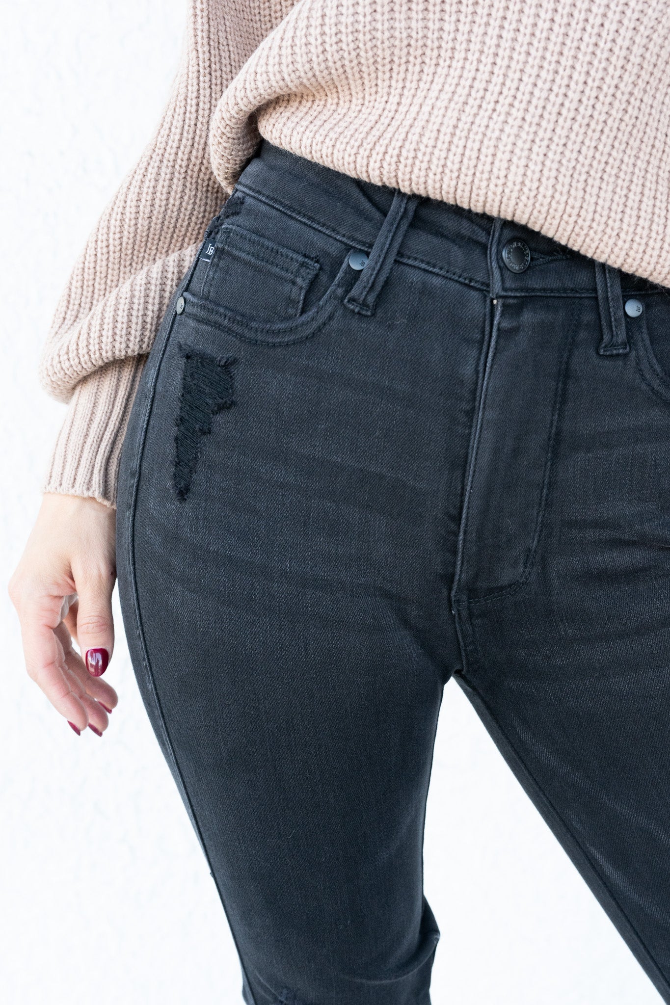 Judy Blue Pretty Little Poison High Rise Tummy Control Destroy Flare Jeans
