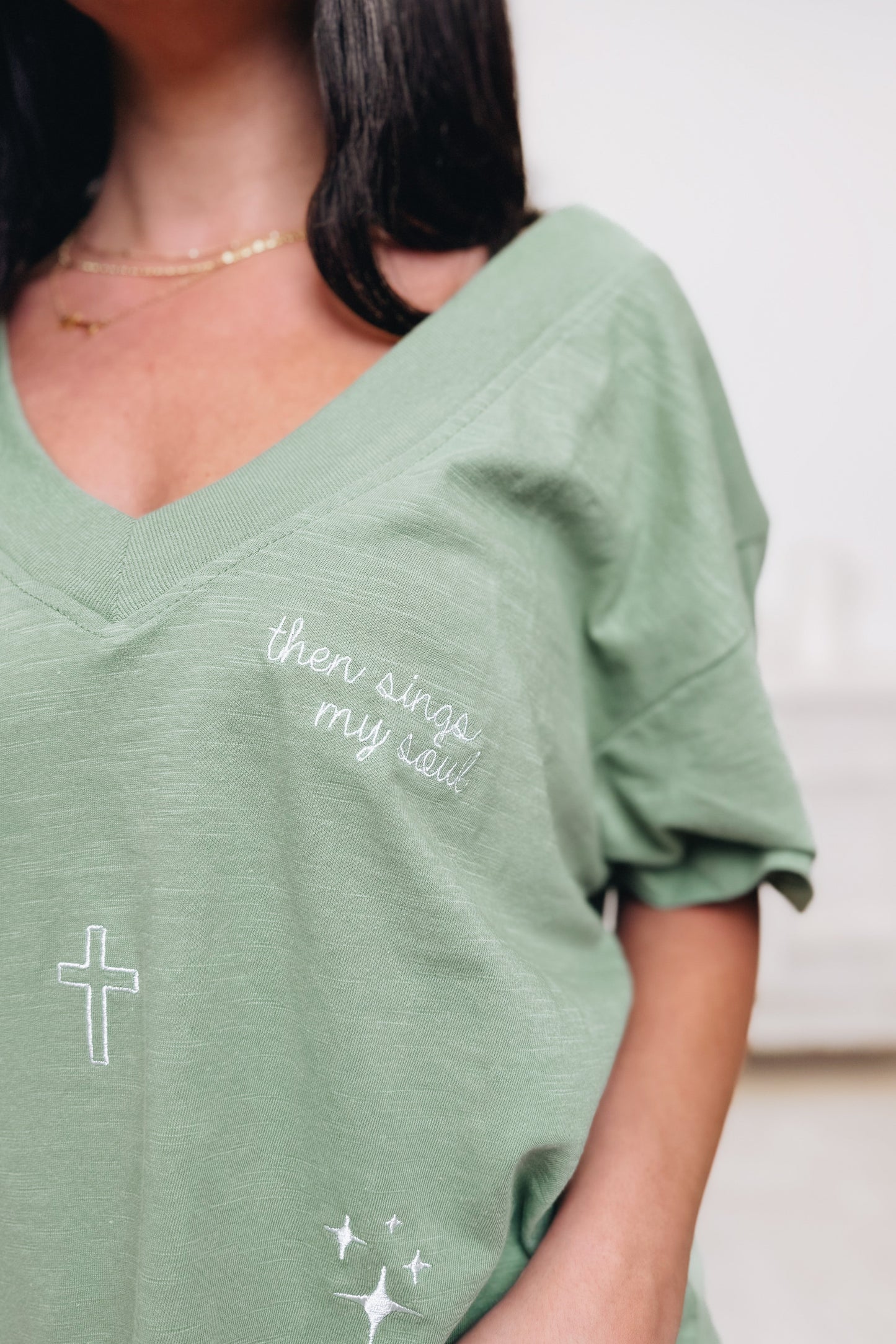 Faith Elements Top - Matcha
