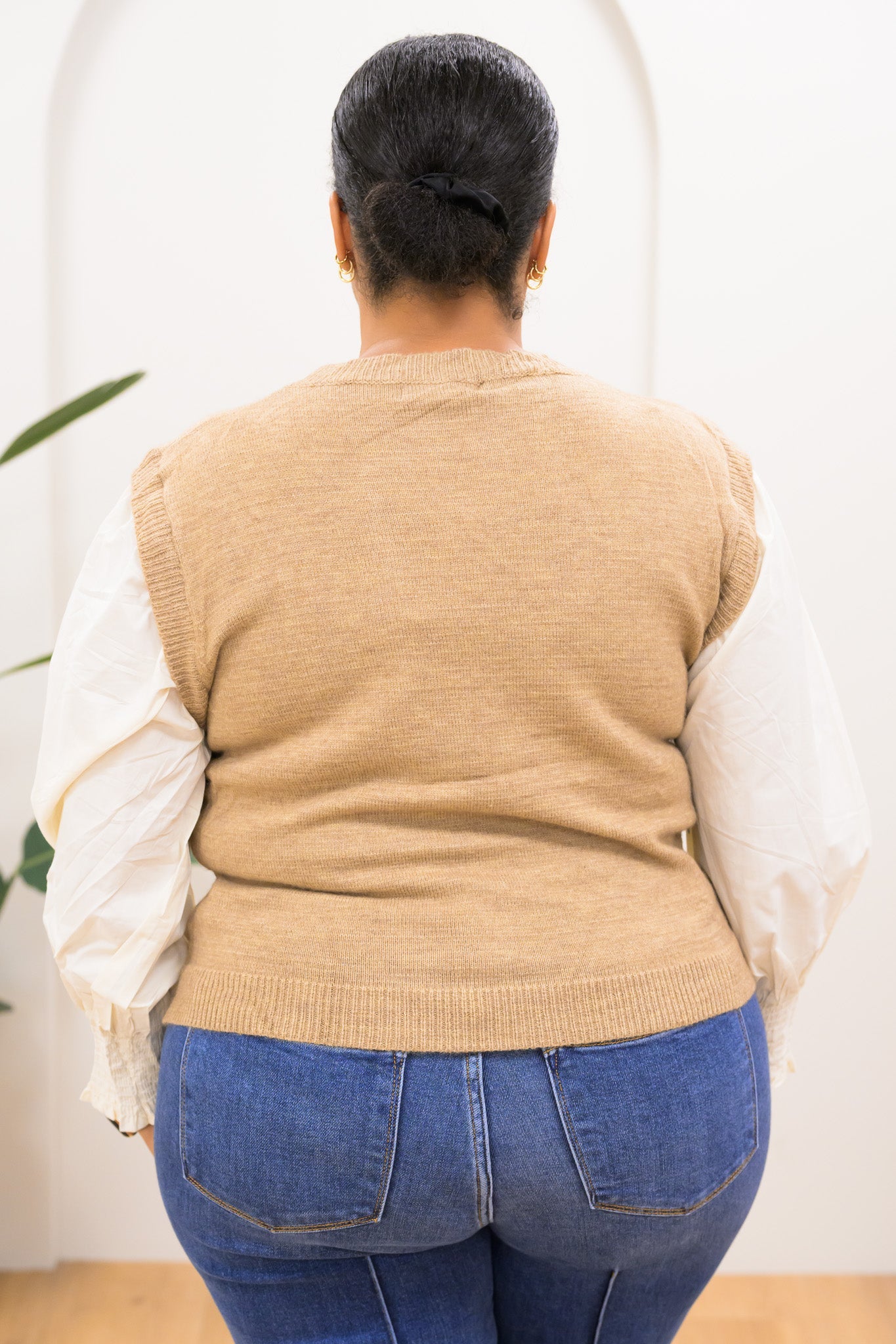 To Blessed To Stress Sweater Vest Top