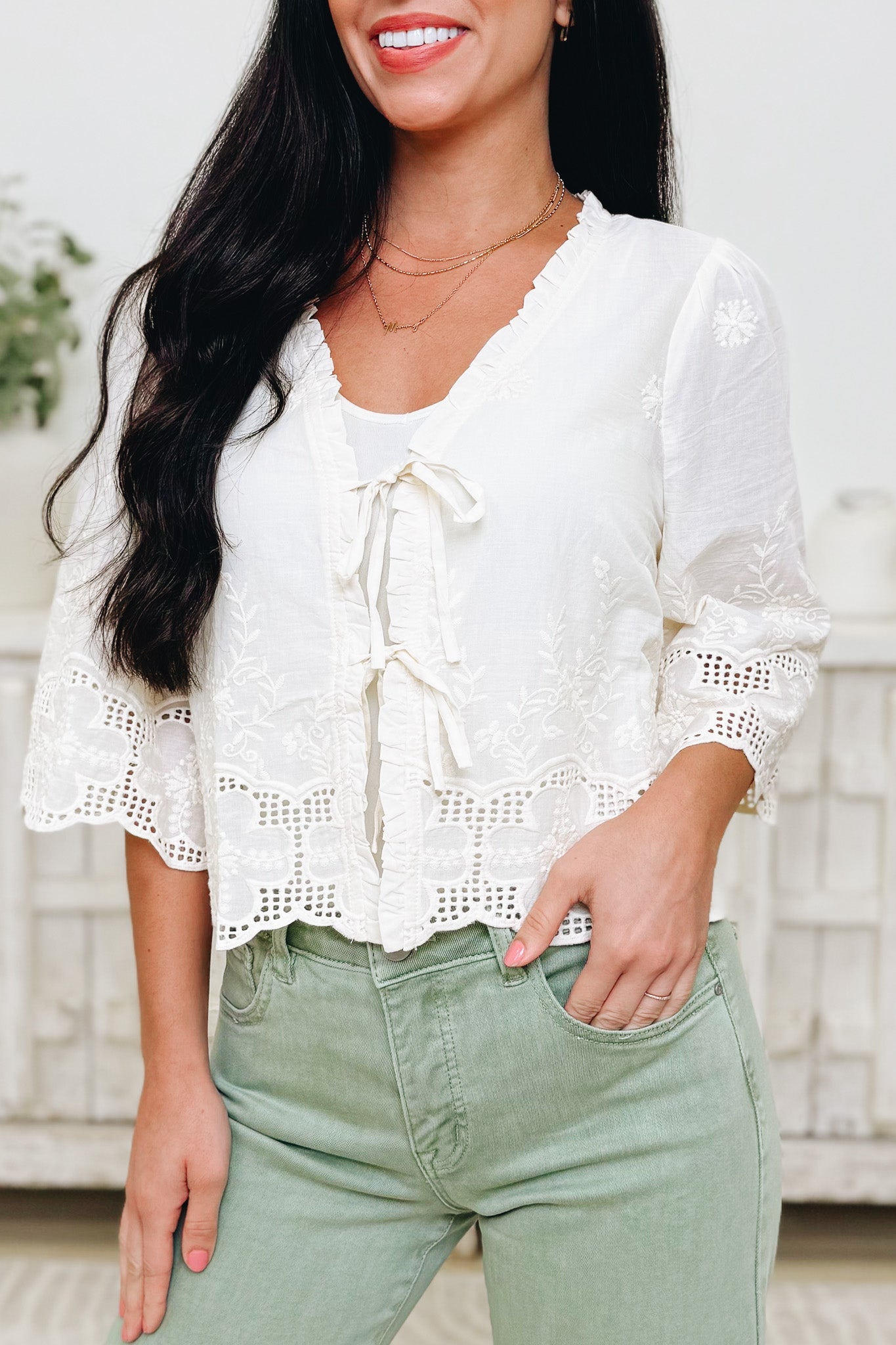 Chasing Embrace Top - Ivory