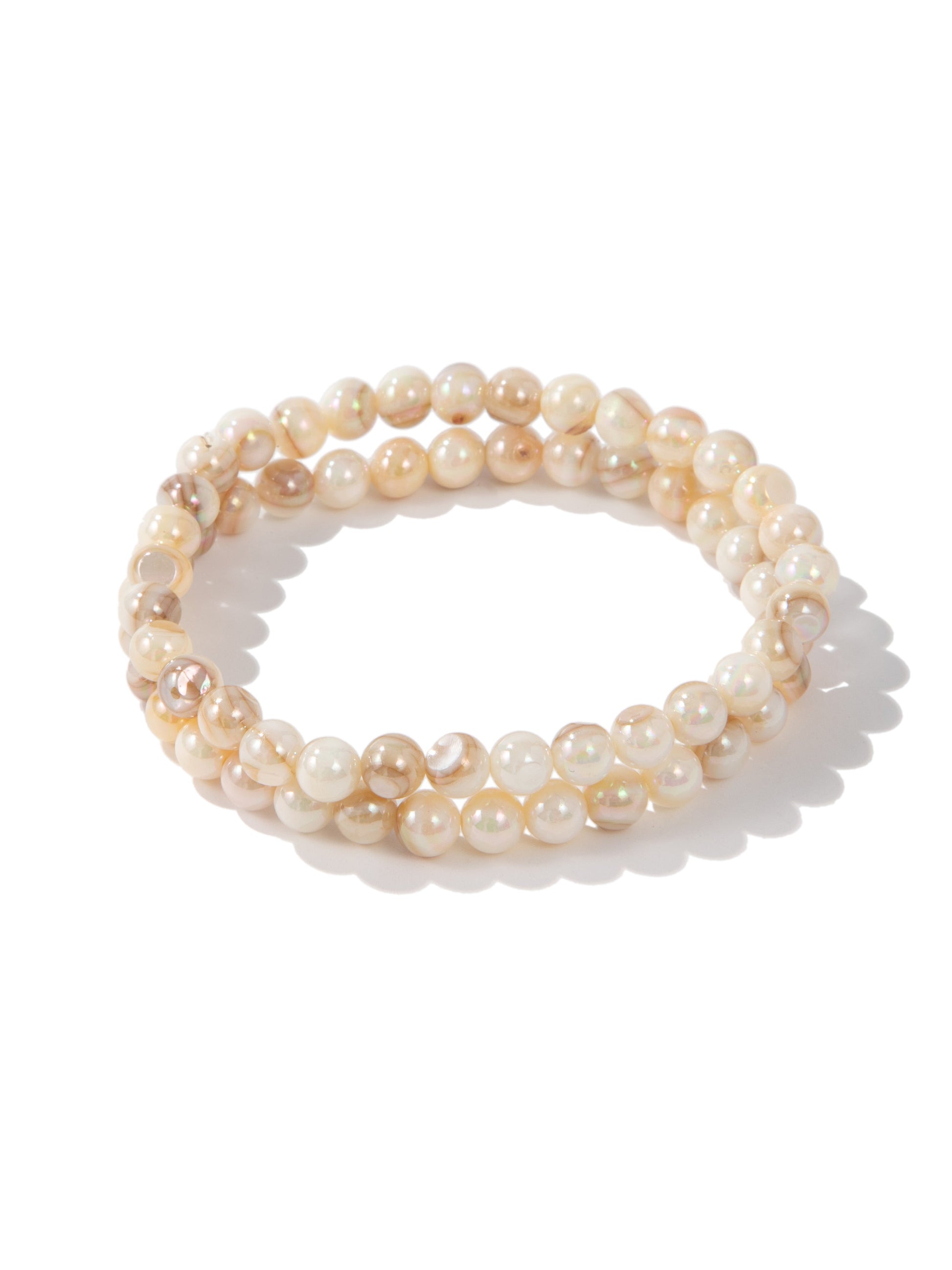 Pearl Whisper Bracelet Set - Pearl
