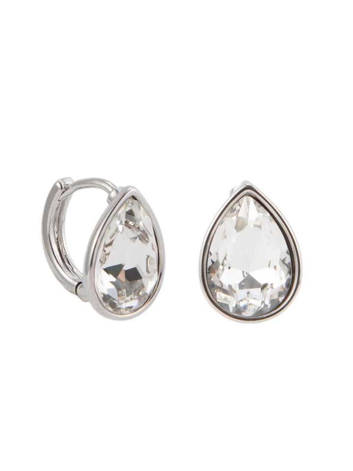 Drop Earrings - Silver Clear