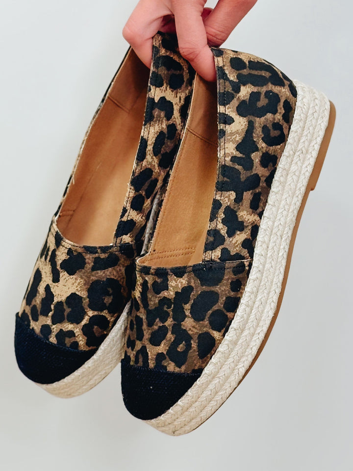 The Tulum Vacation Platform Shoe - Leopard