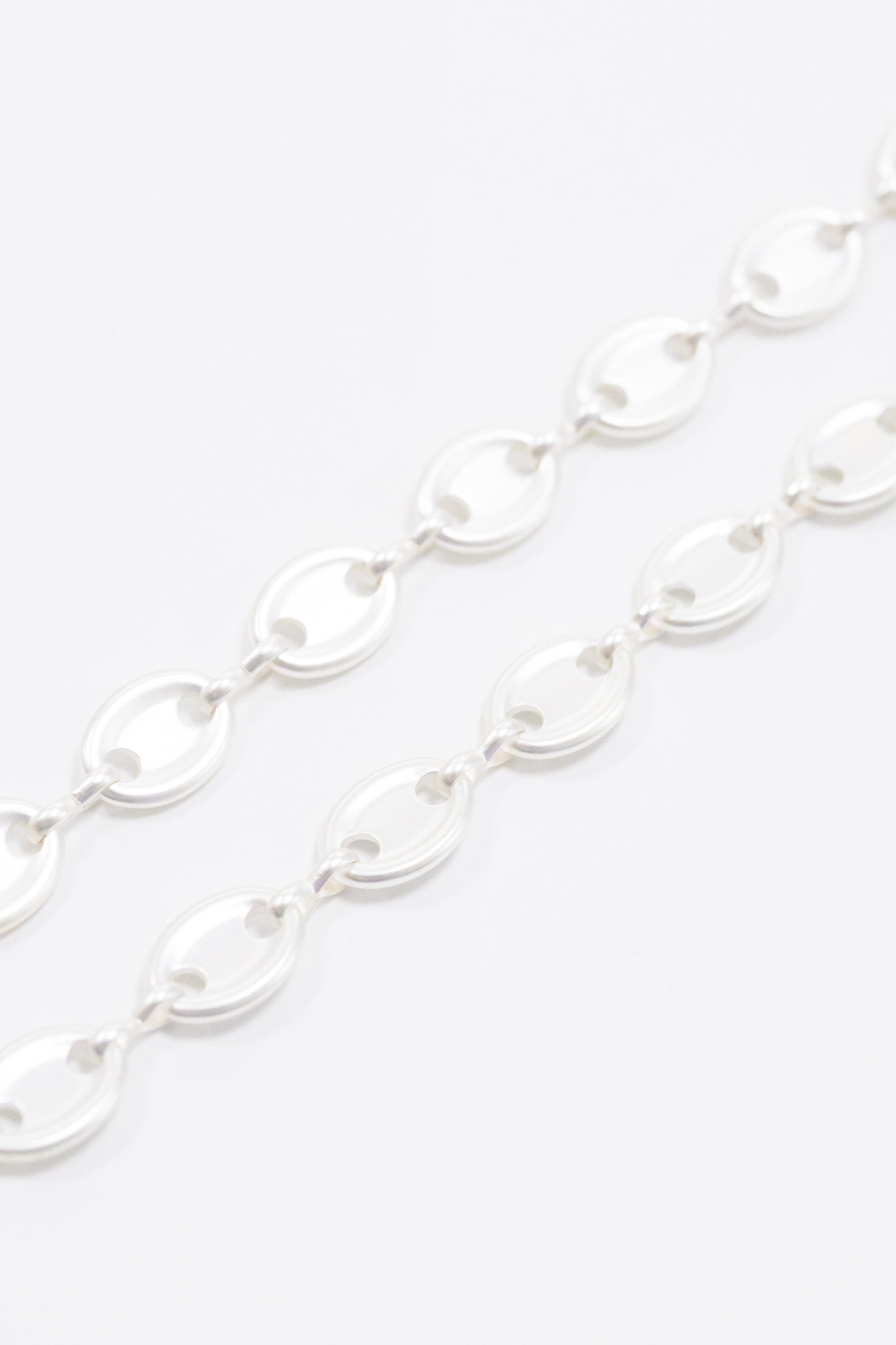 Never Enough Necklace - Metallic Pearl White