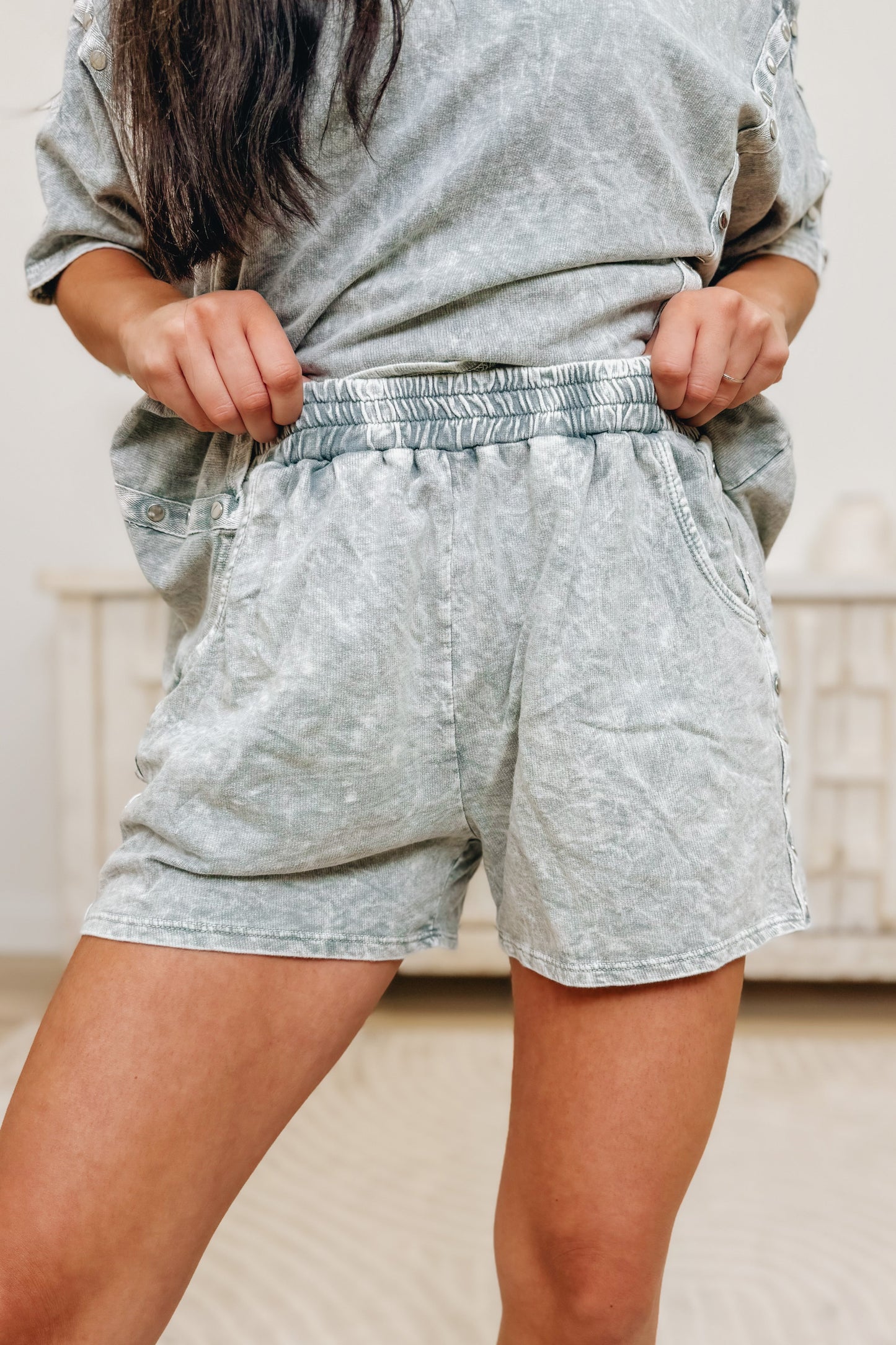 Subtle Confidence Studded Shorts - 6 Colors!