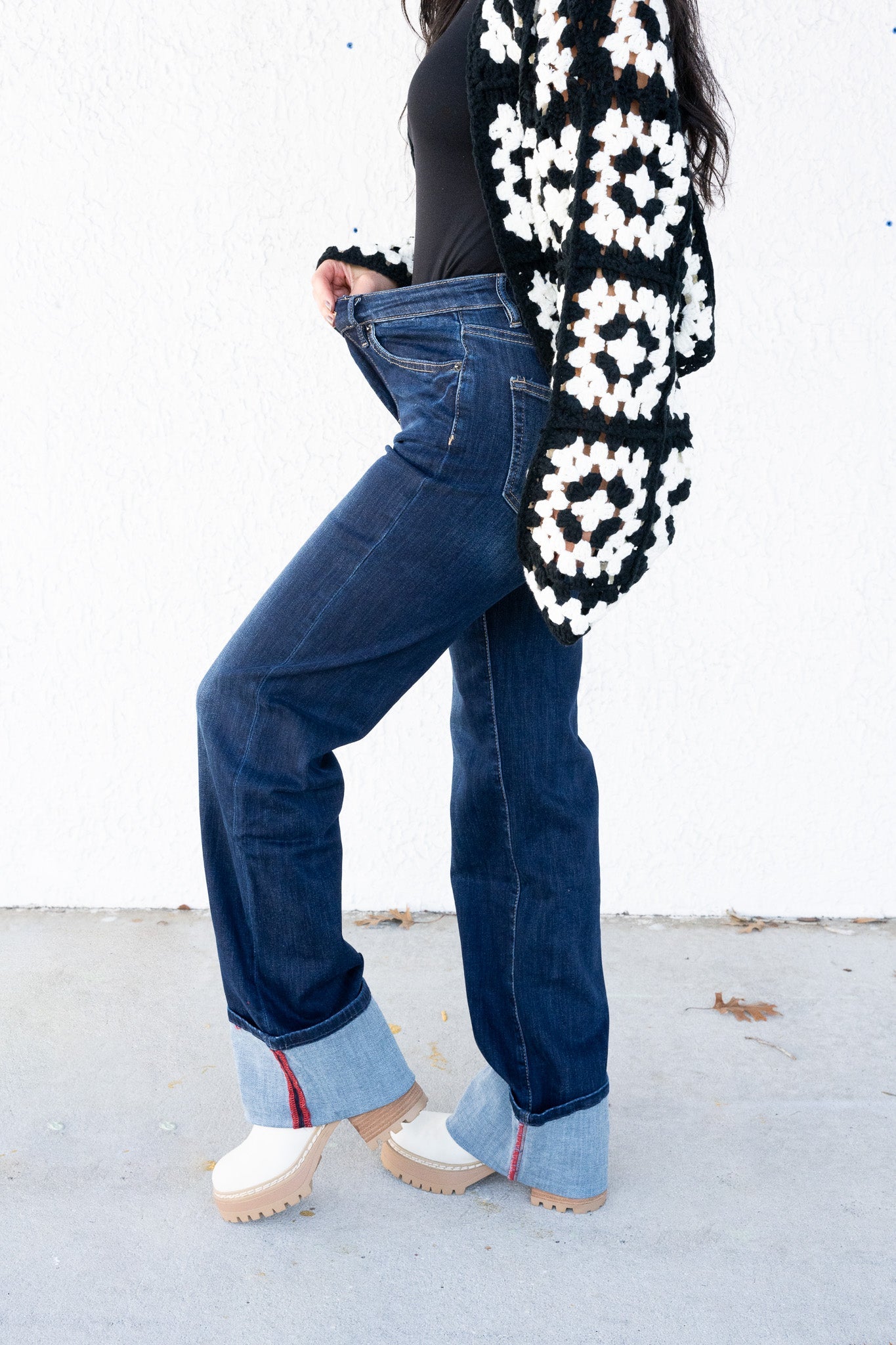 Full Of Adventure By Mica - High Rise Wide Leg Jeans