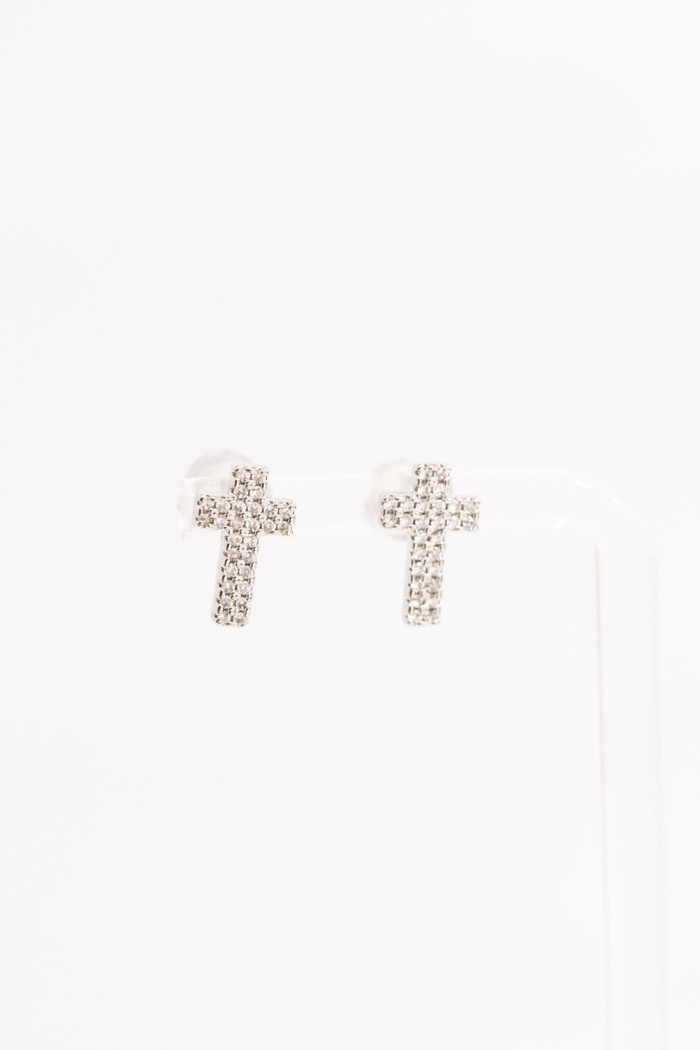 Tiny Cross Earrings
