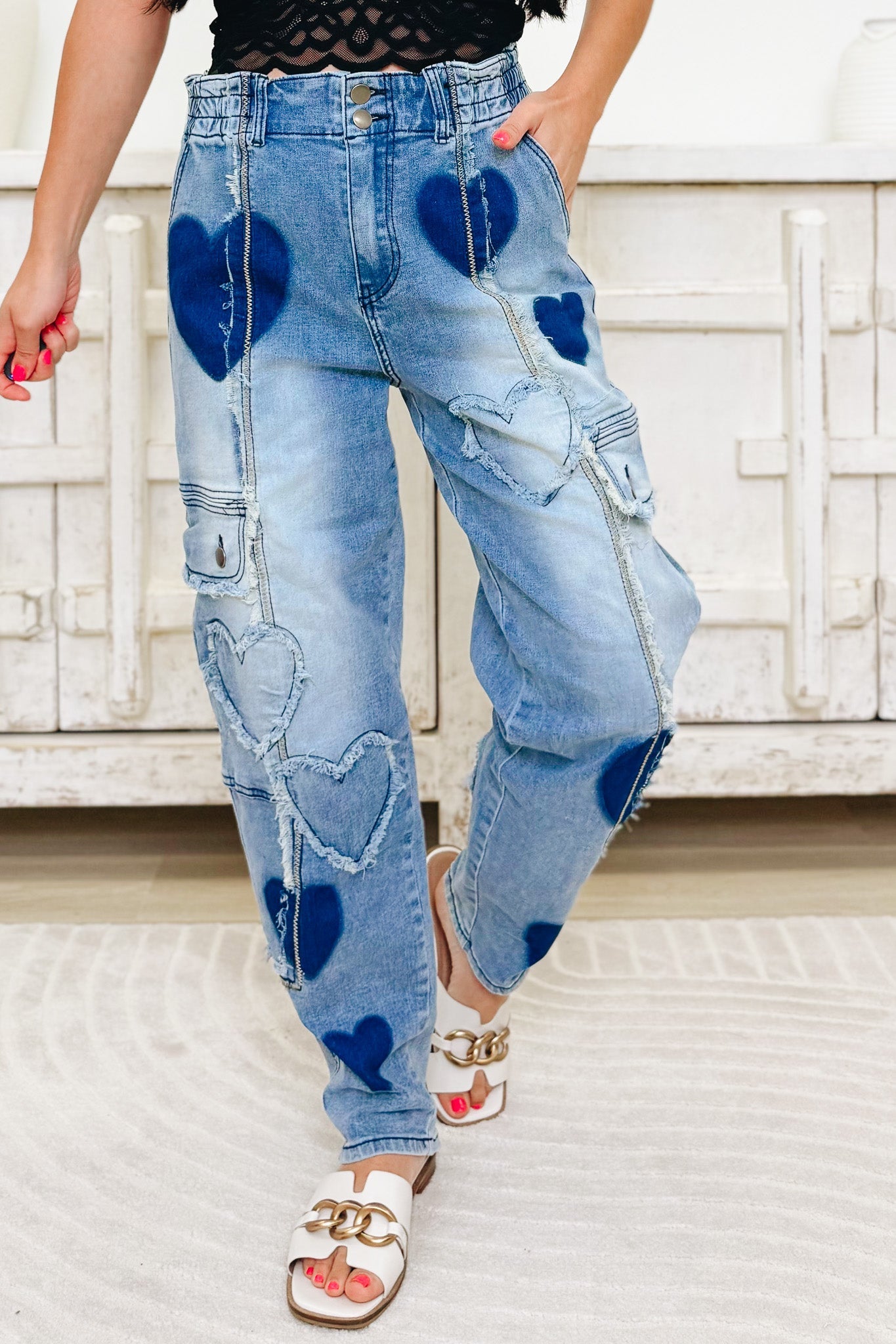 The Key To My Heart Jeans - Denim
