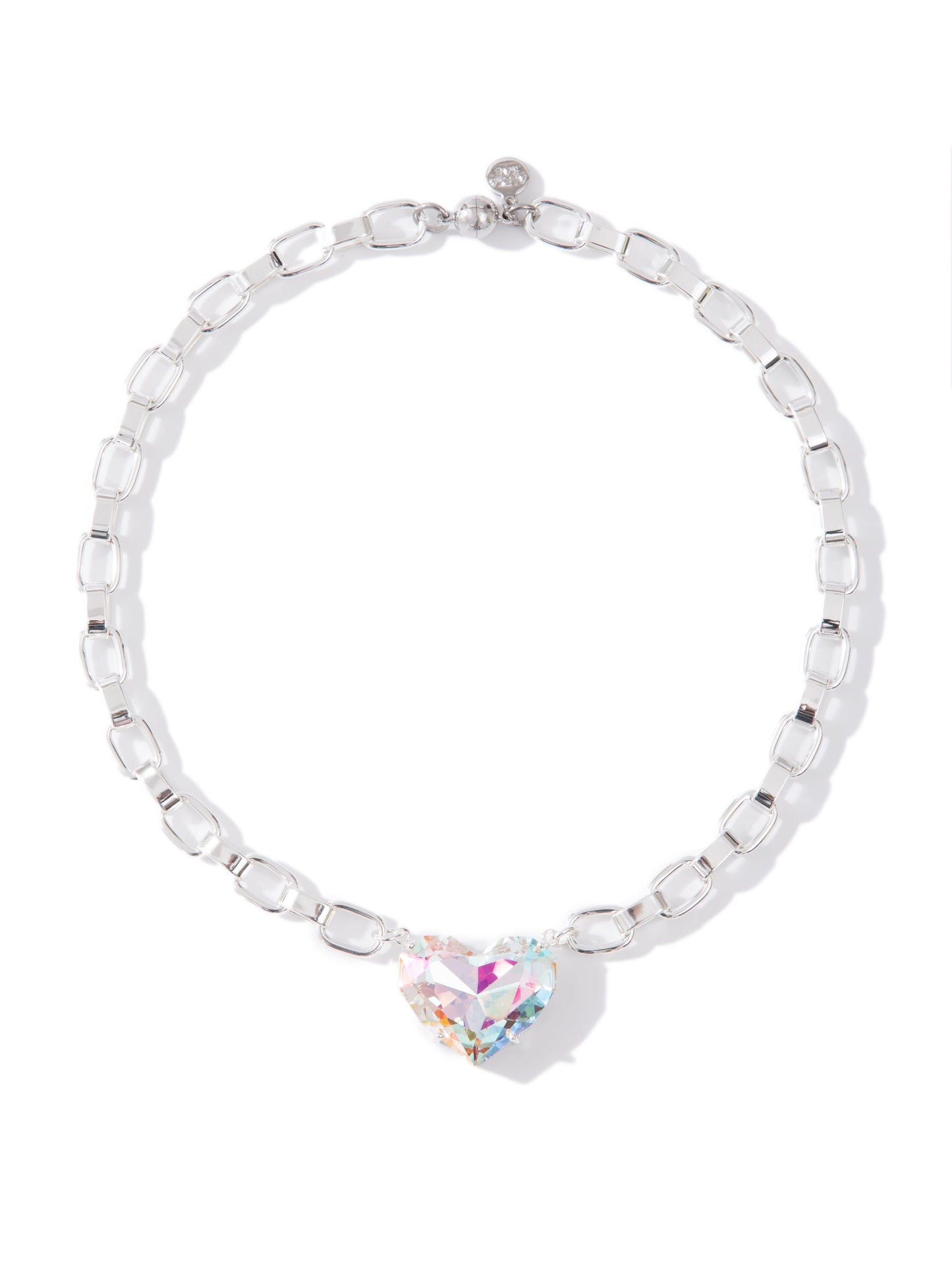 Summer Love Necklace - Liquid Metallic Pearl White