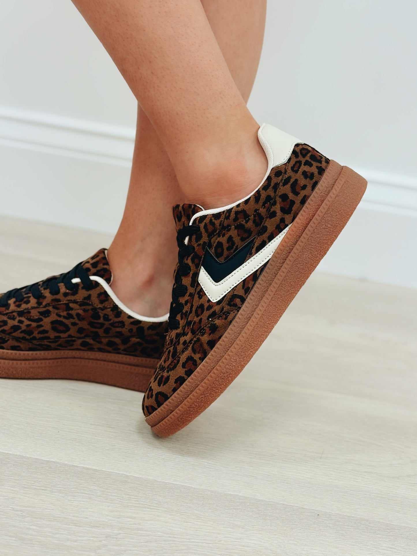 Legend Platform Strip Sneakers - Leopard