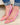 Aleena Slingback Kitten Pump Heels - Pink Canvas - By Alexa Rae