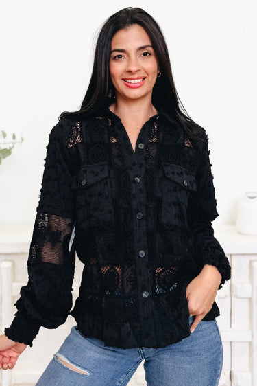Assertive Love Lace Crochet Jacket - By Alexa Rae