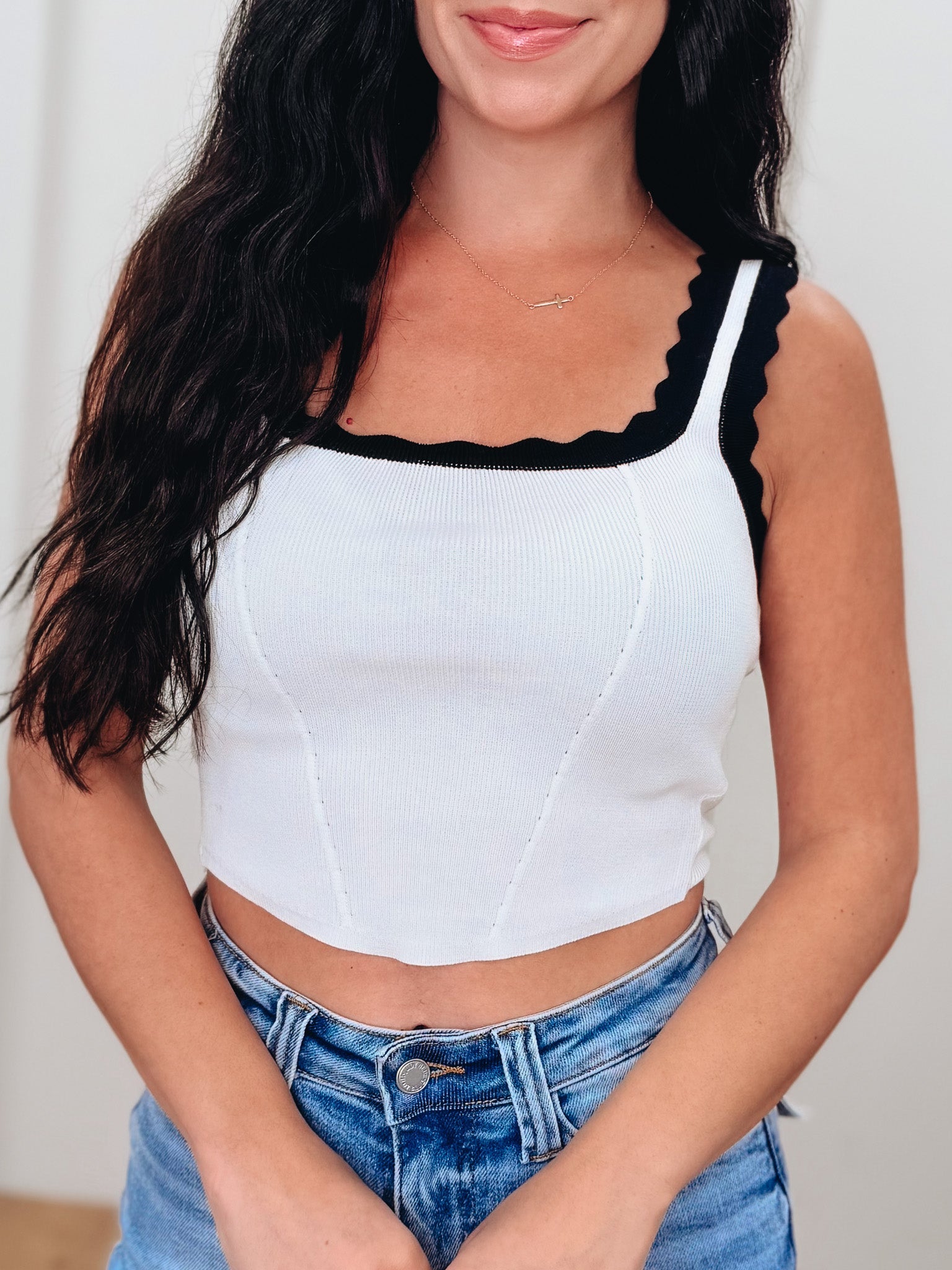 Waves Of Scallops Tank Top - 2 Colors!