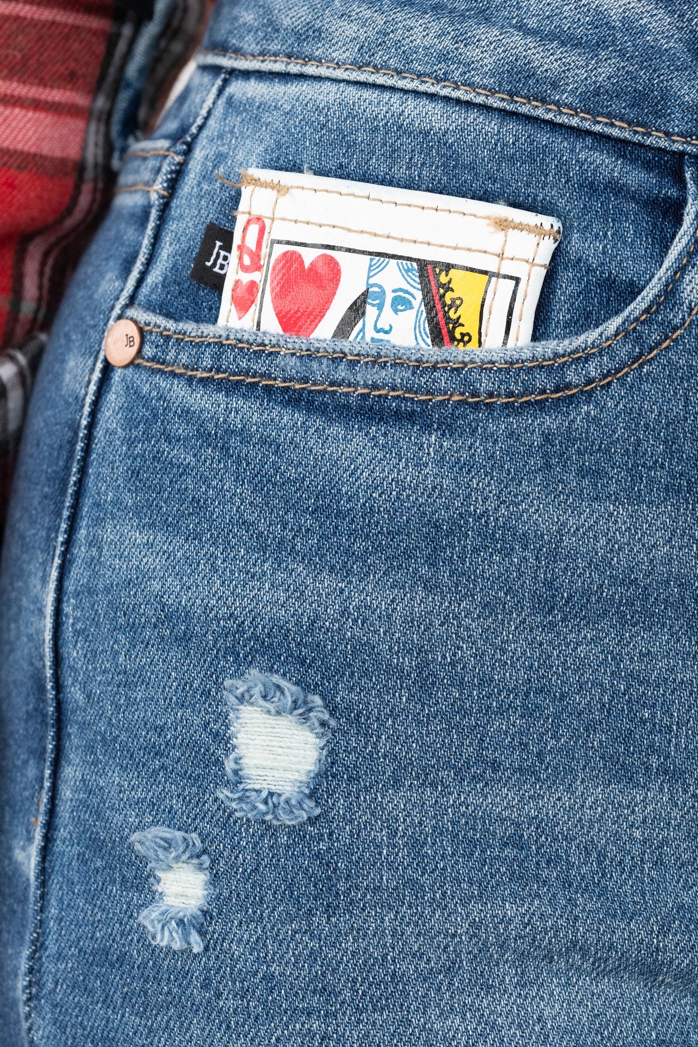 Judy Blue Queen Of My Heart High Rise Boyfriend Jeans *JB