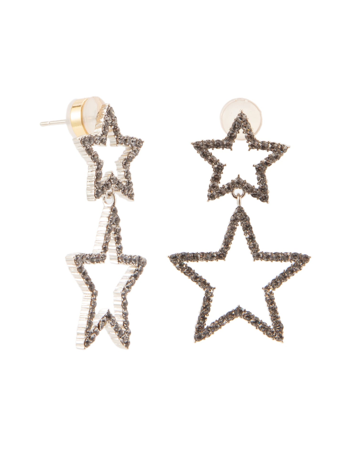 Asteria Earrings - Metallic Linen