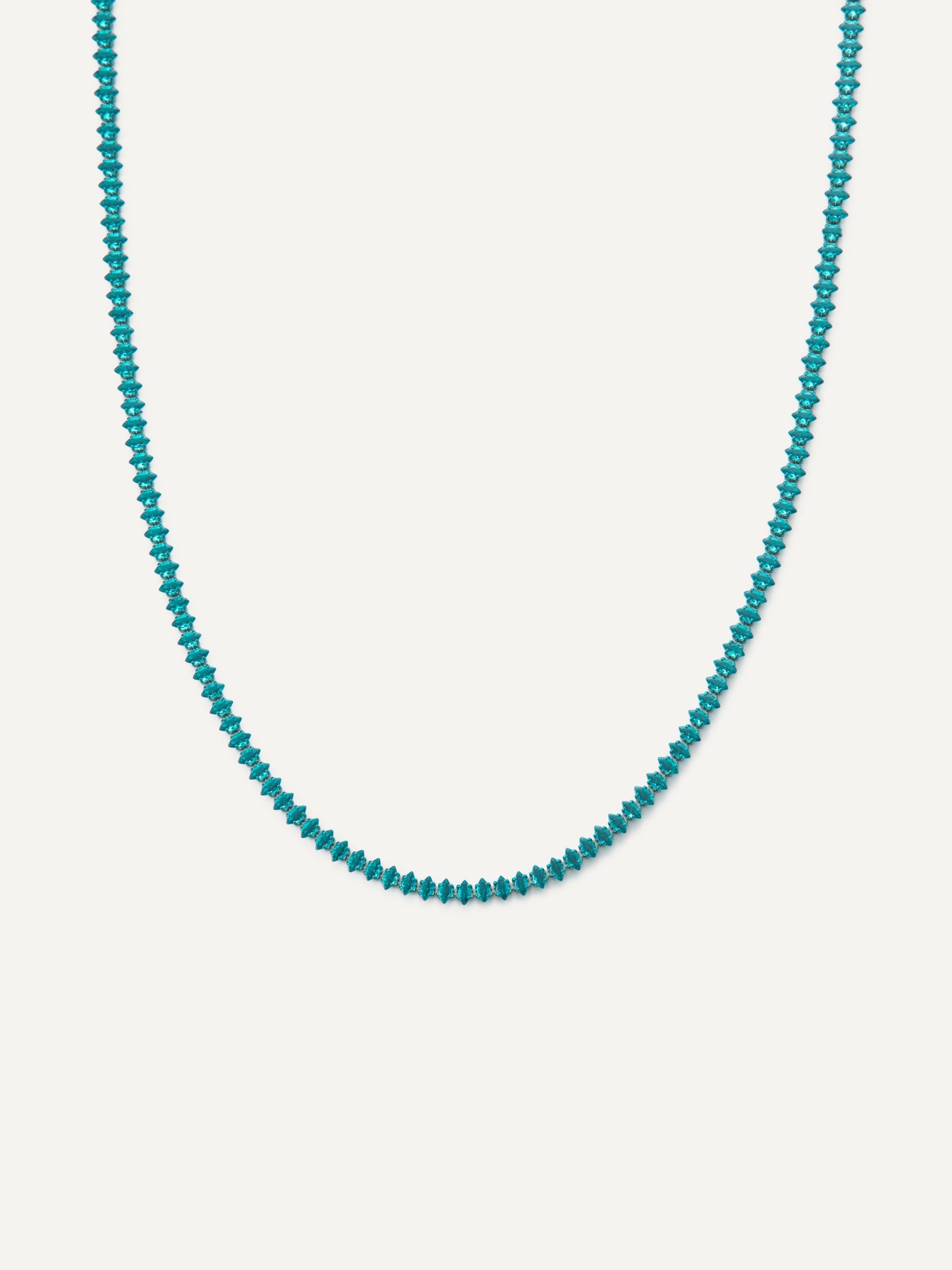 Maddie Necklace - Metallic Teal