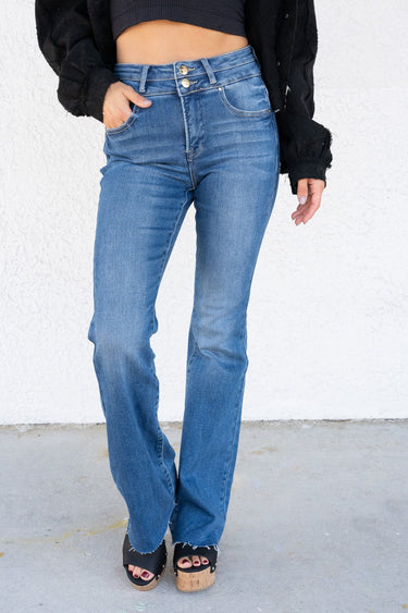 Sassy & Classy By Risen - Bootcut Double Button Jeans