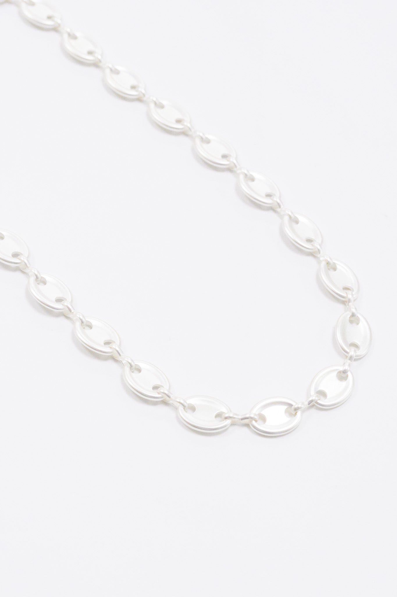 Never Enough Necklace - Metallic Pearl White