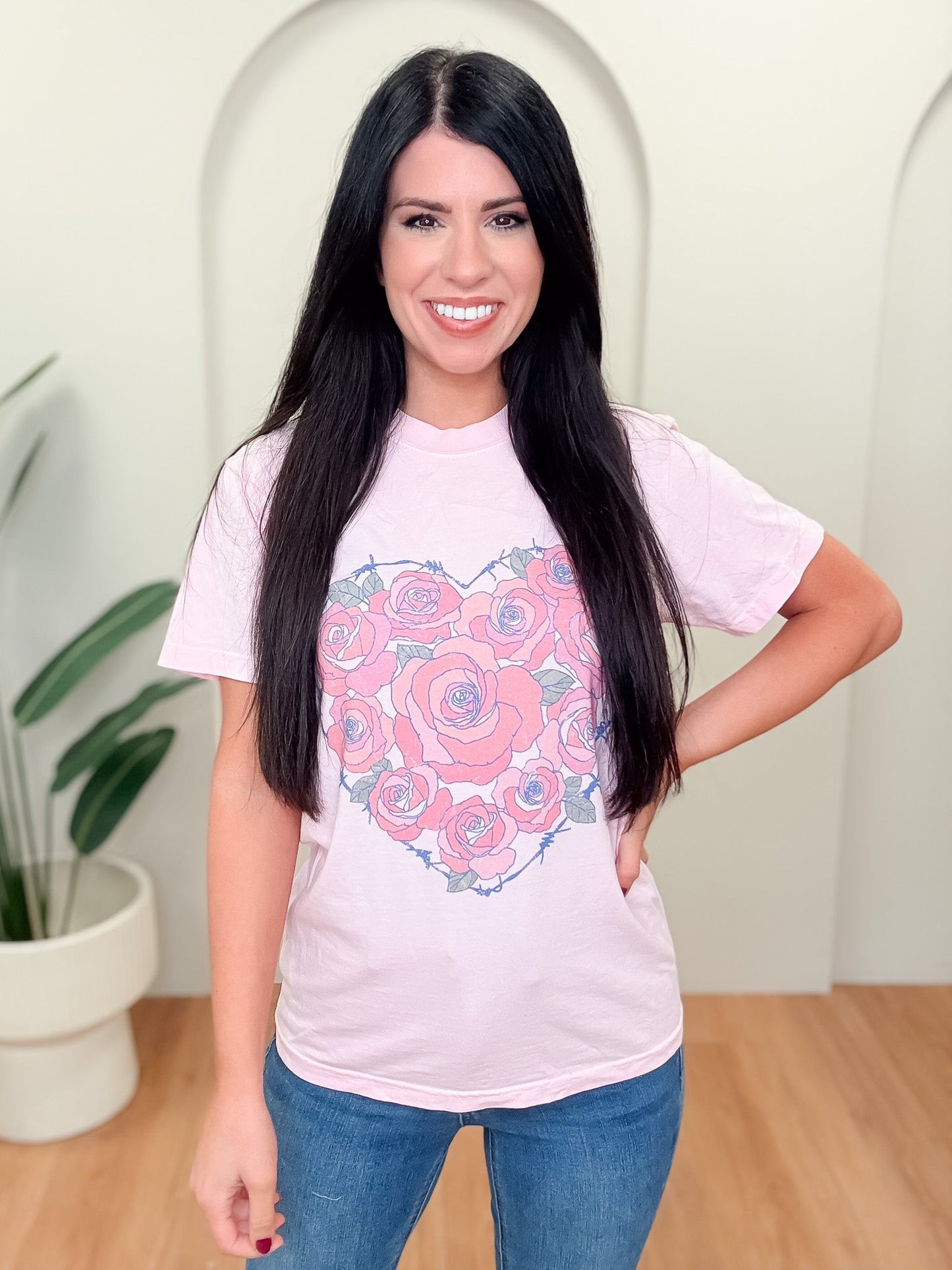 Heart Flowers Tee