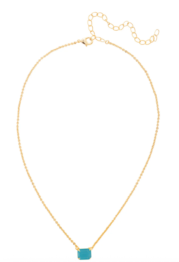 Sorrelli Octavia Single Crystal Pendant Necklace - Multiple Colors!