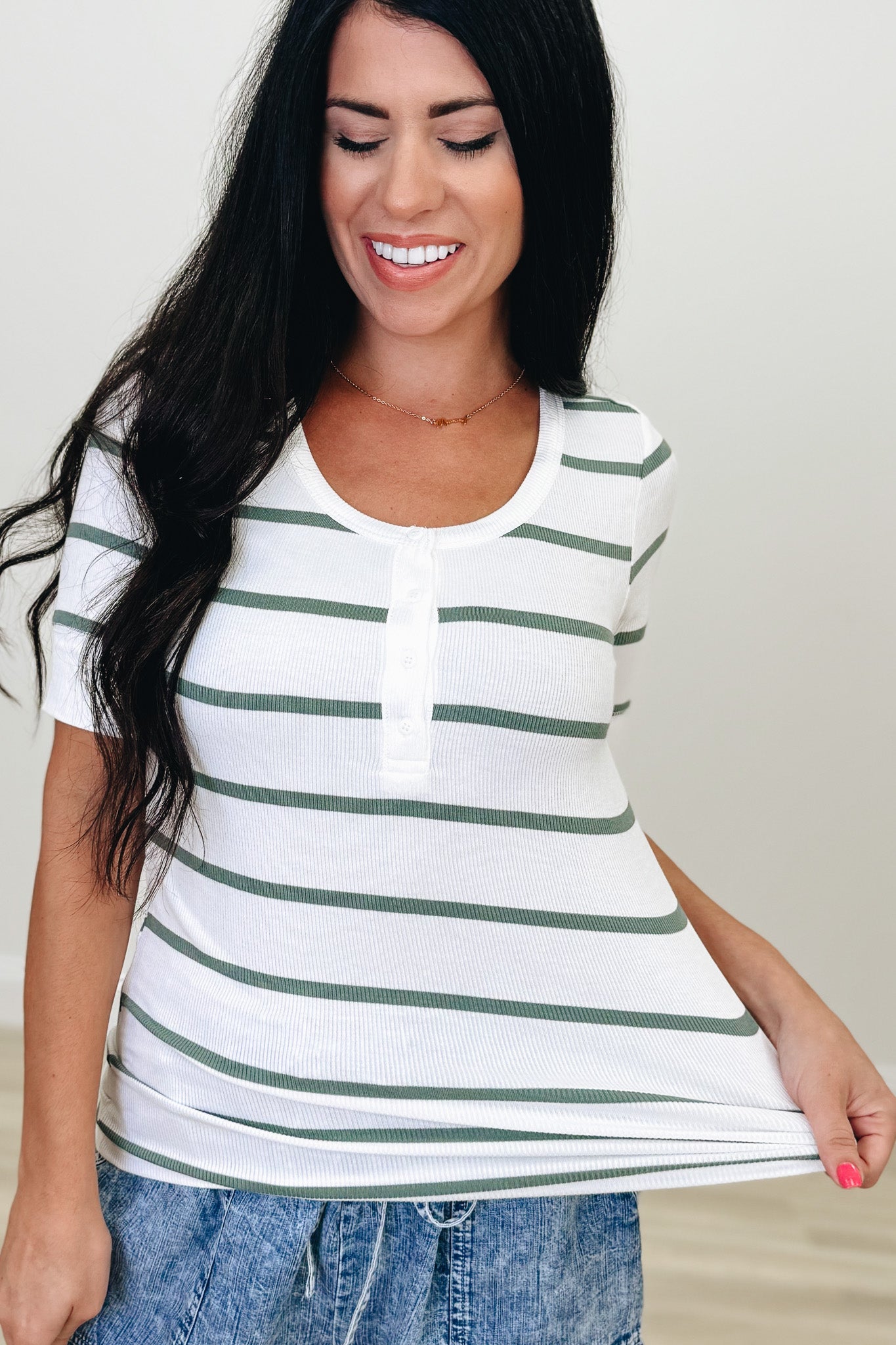 Line It Up Top - 2 Colors!