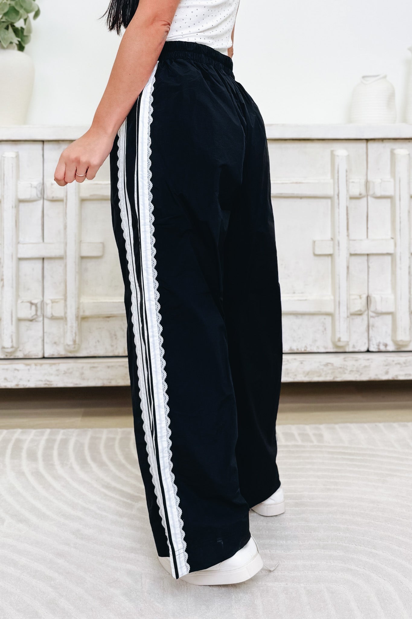 Side To Side Pants - Black Off White
