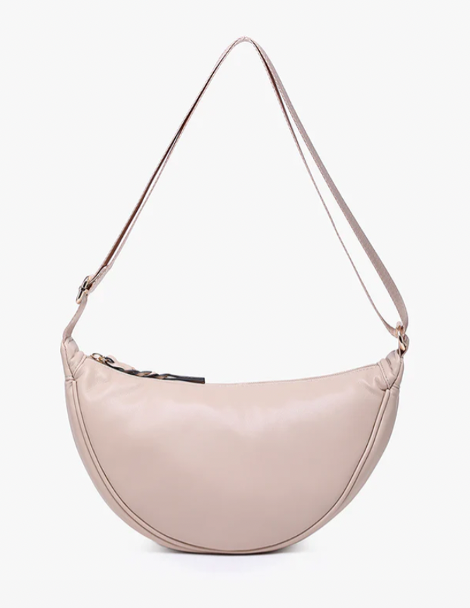 Jen & Co. Rosalie Small Banana Sling W/ Braided Zipper - 4 Colors!