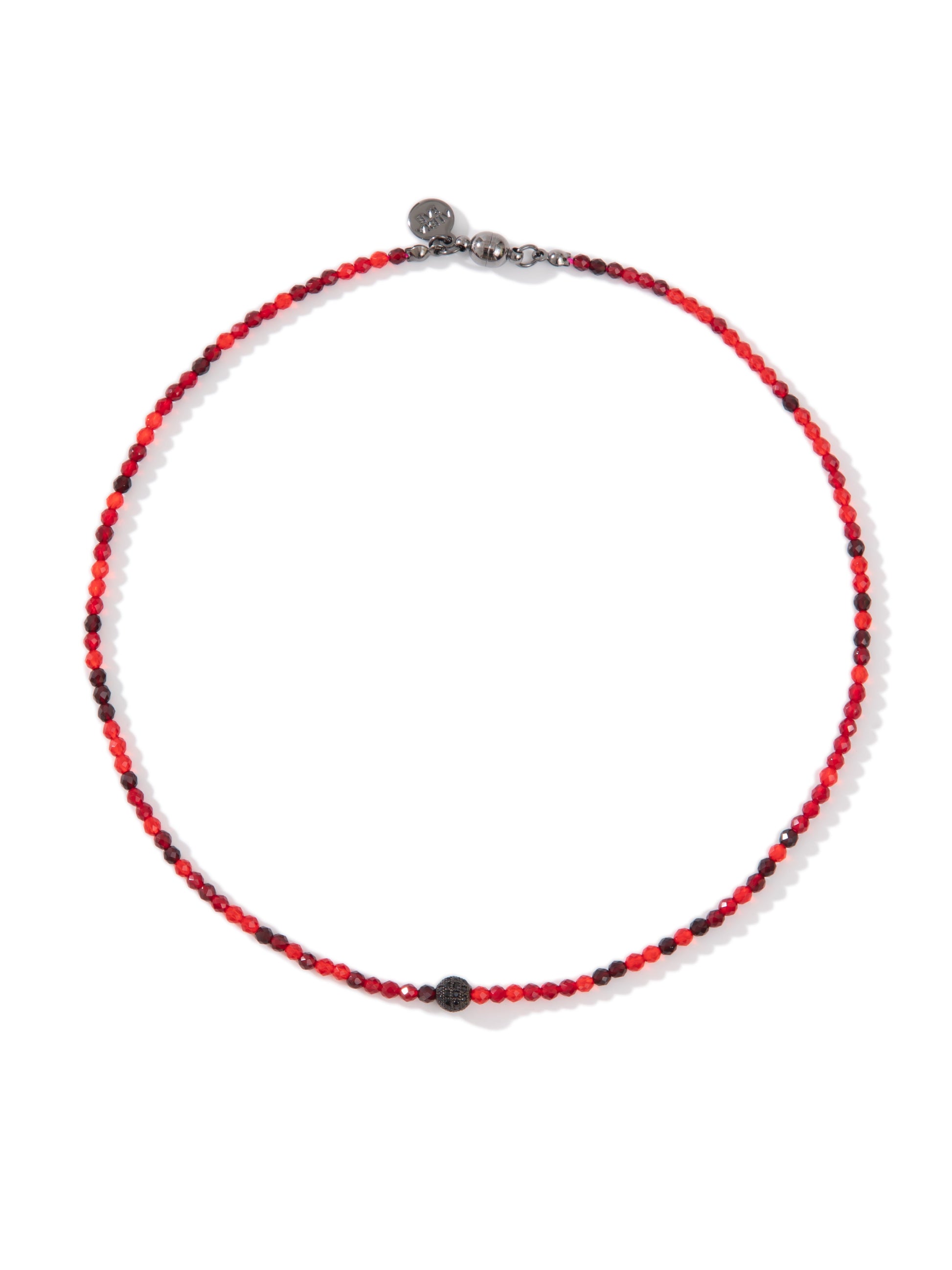 Vampire's Kiss Necklace - Red Black