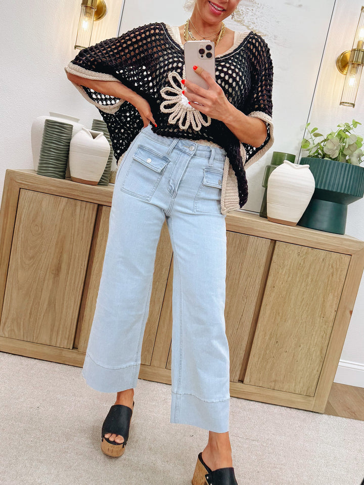 The Vanna By Mica - High Rise Wide Leg Jeans