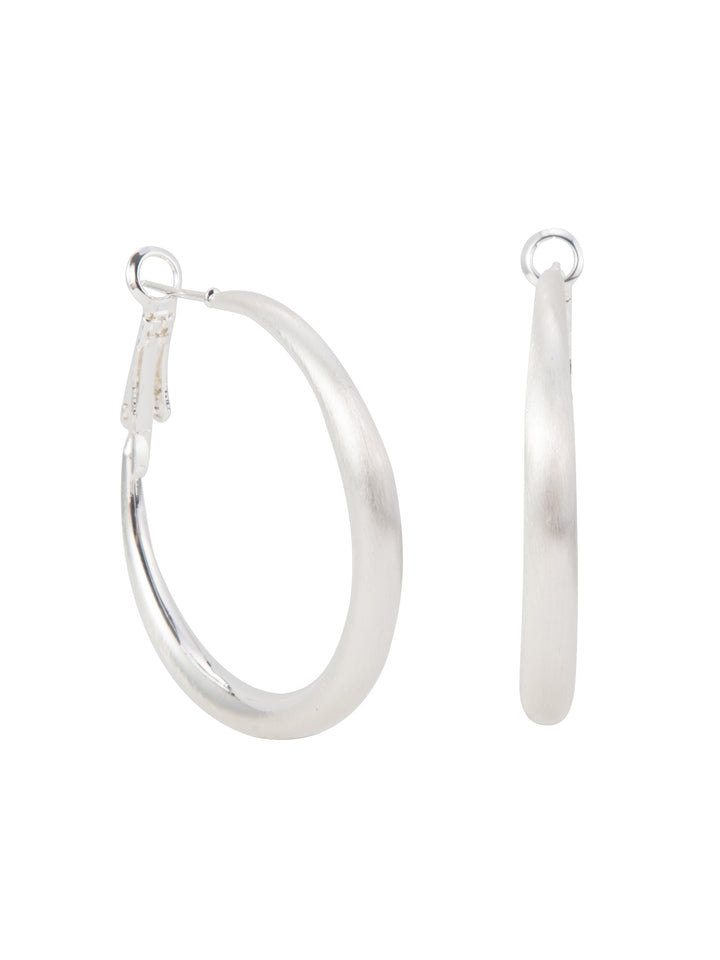 Gia Earrings - Liquid Metallic Pearl White