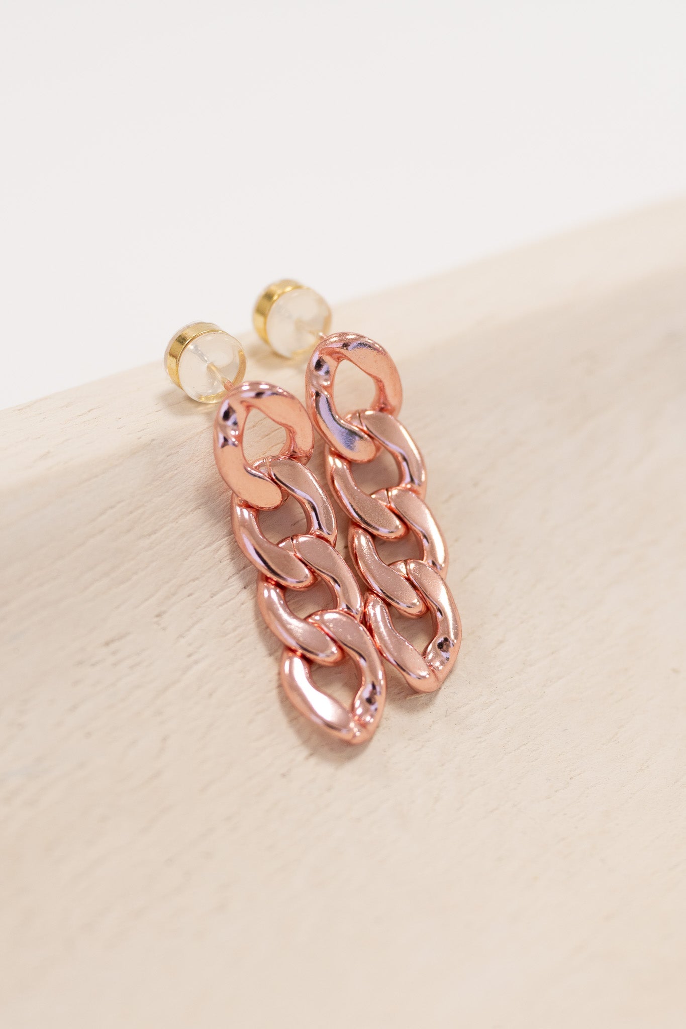 Alexa Earrings - Liquid Metallic Flamingo