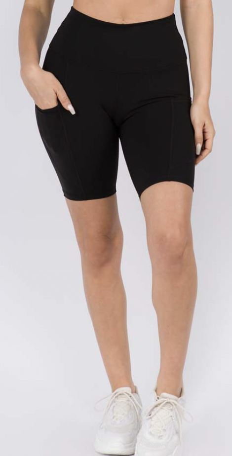 Seize The Day Pocket Biker Shorts - 6 Colors!