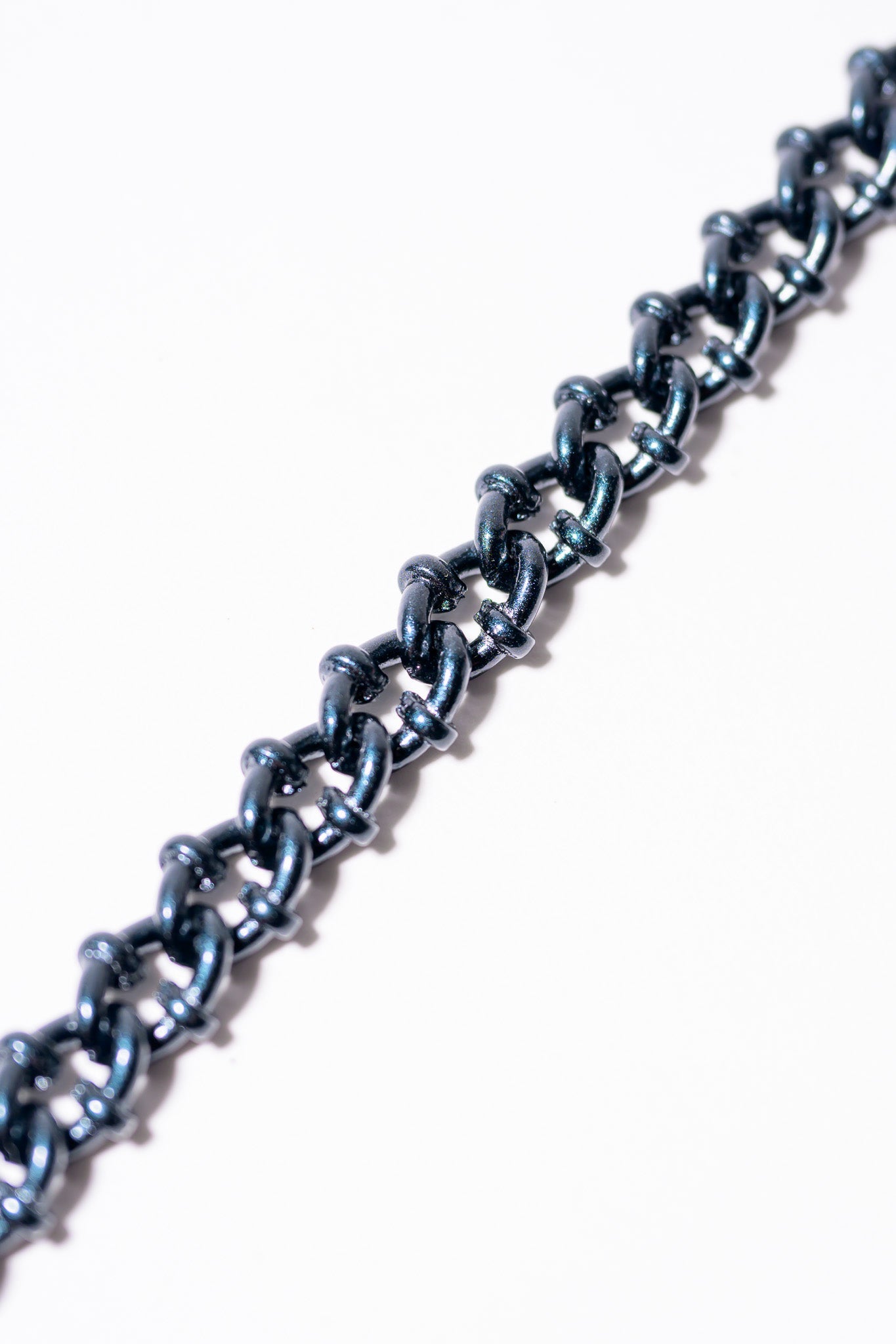 Just A Girl Bracelet - Metallic Black