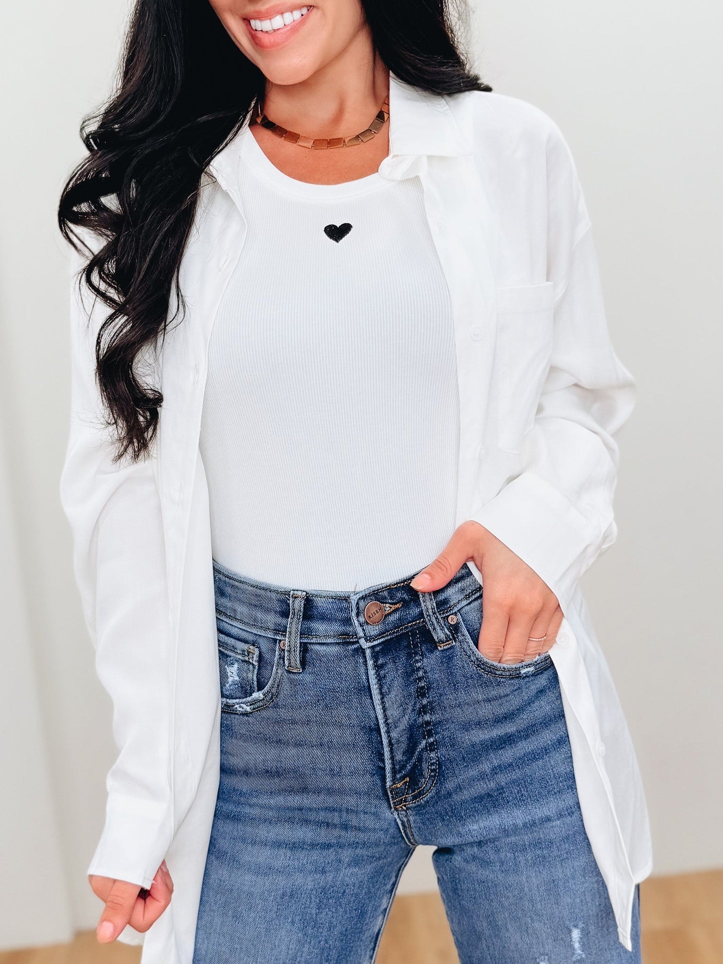 The Downtown Button Down Top