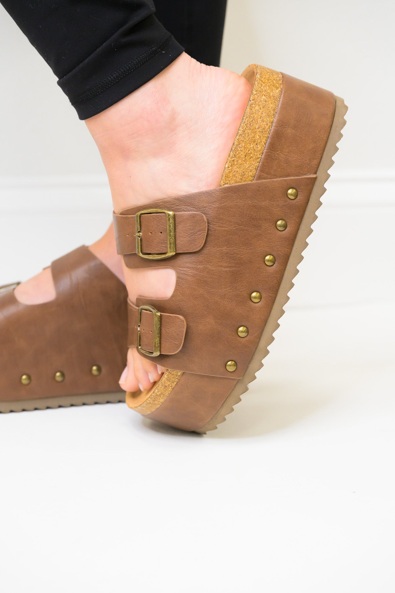 Corky's Wannabe Platform Sandals - Tobacco