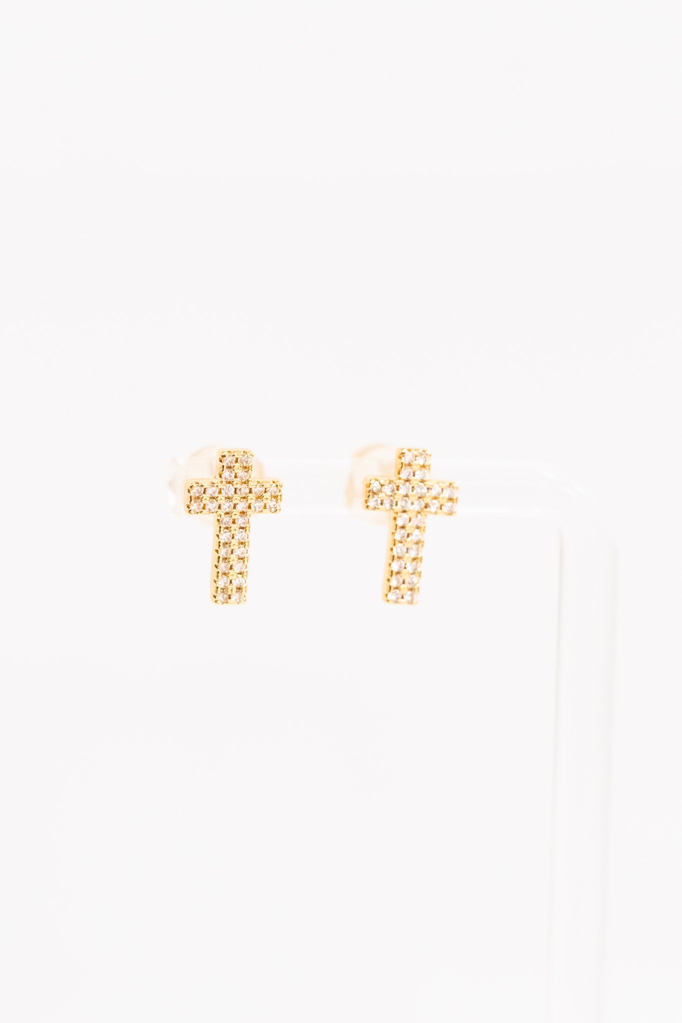 Tiny Cross Earrings