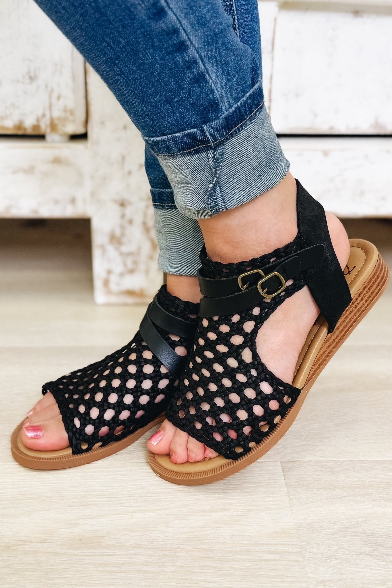 Blowfish Anuella Sandals - Black - By Alexa Rae