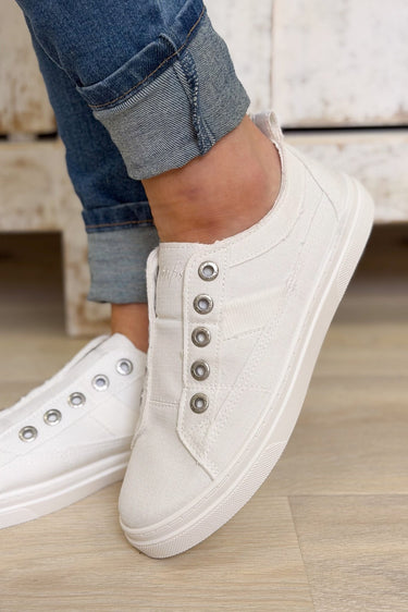 Blowfish Hangout Sneakers - White - By Alexa Rae