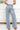 Bold Line Babe Frayed Wide Leg Pants - Denim - By Alexa Rae